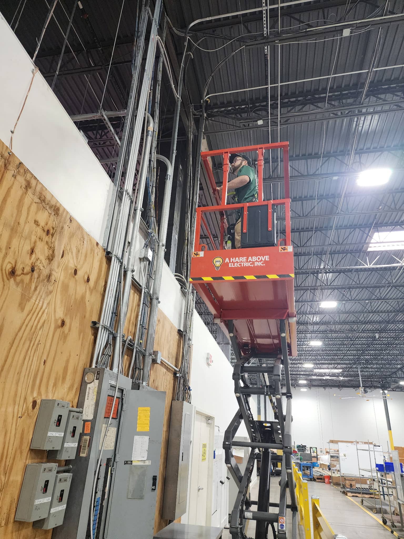 Commercial electrical work by A Hare Above Electric