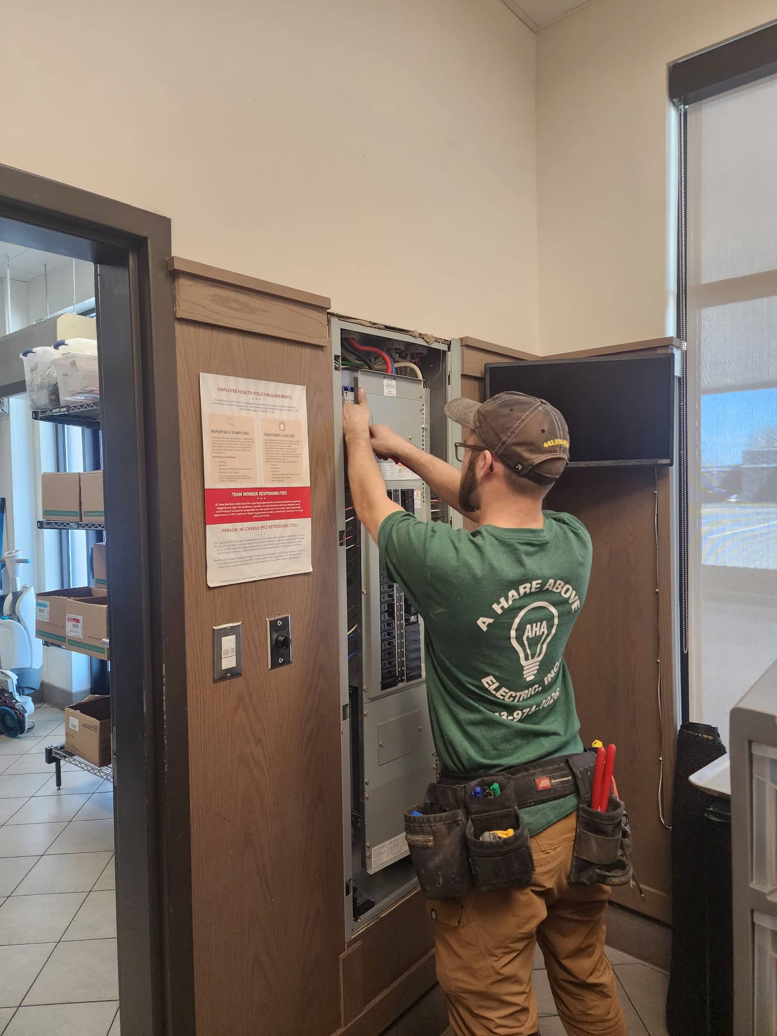 Commercial electrical work by A Hare Above Electric