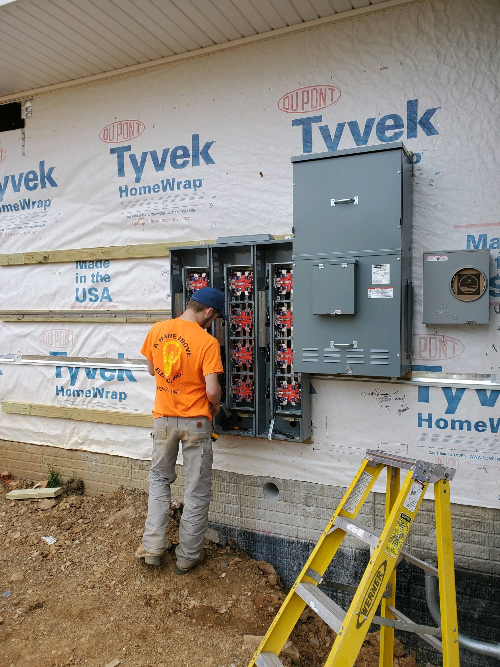 Commercial electrical work by A Hare Above Electric