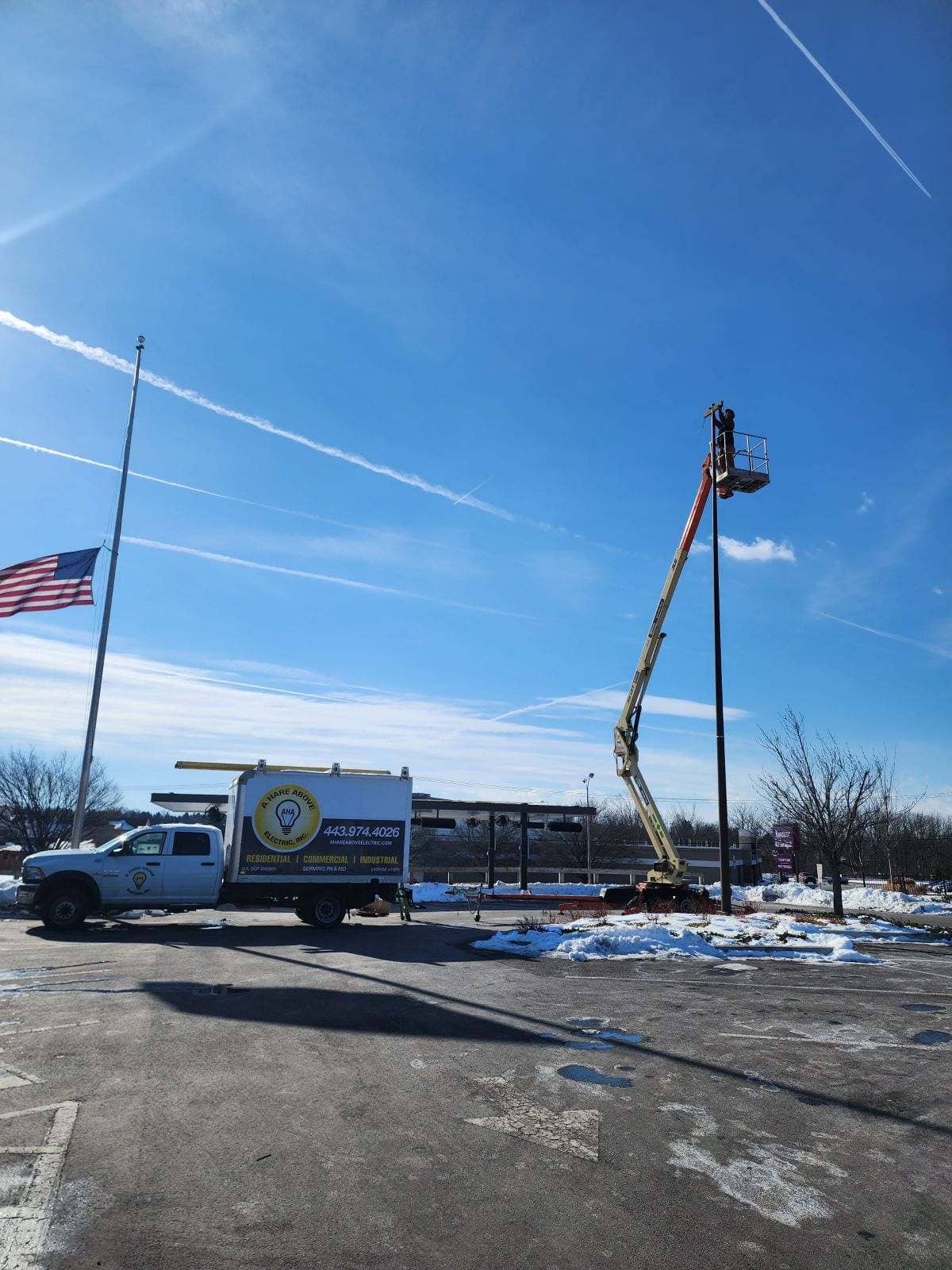 Commercial electrical work by A Hare Above Electric