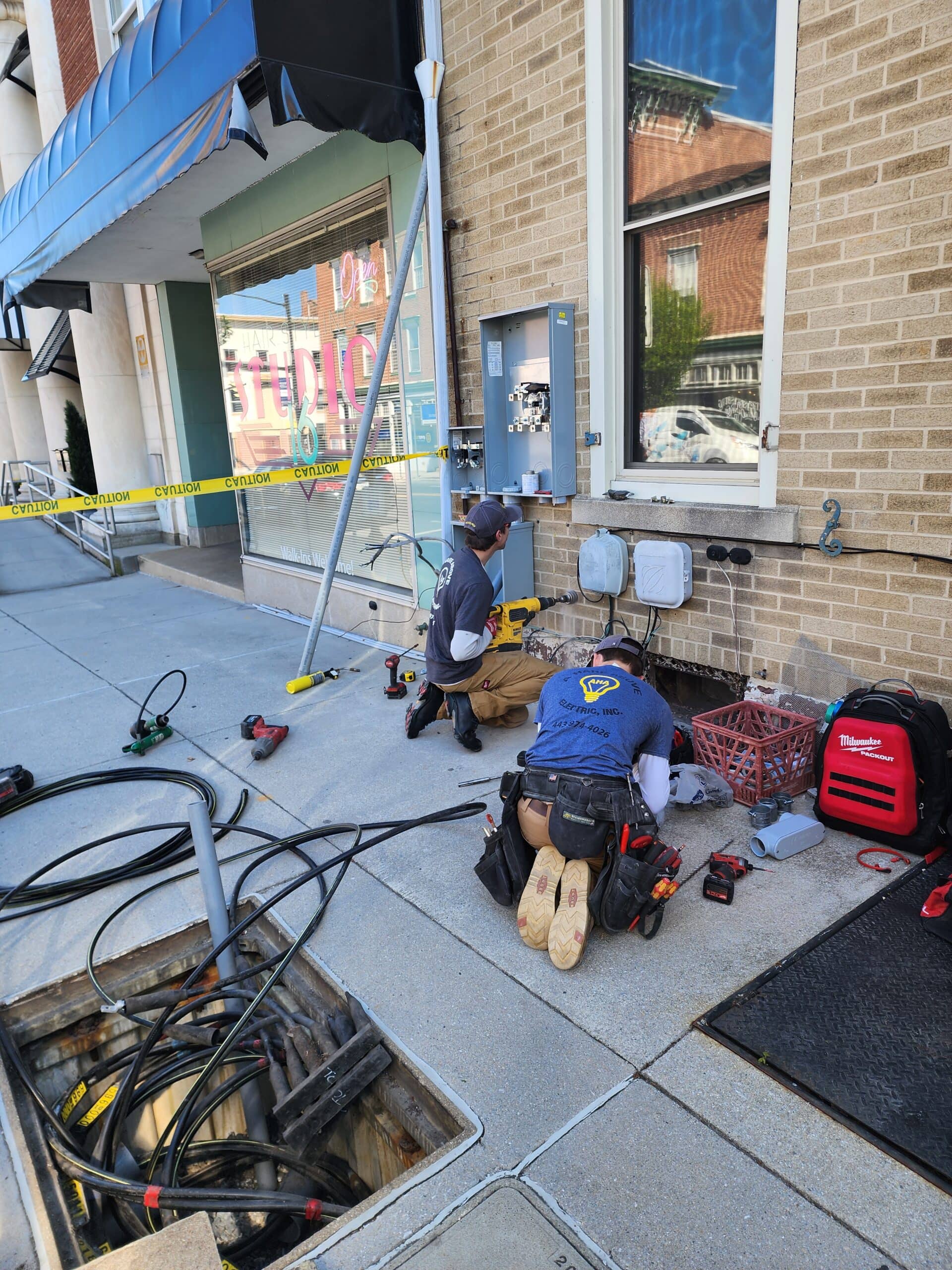 Service/Utility electrical work by A Hare Above Electric