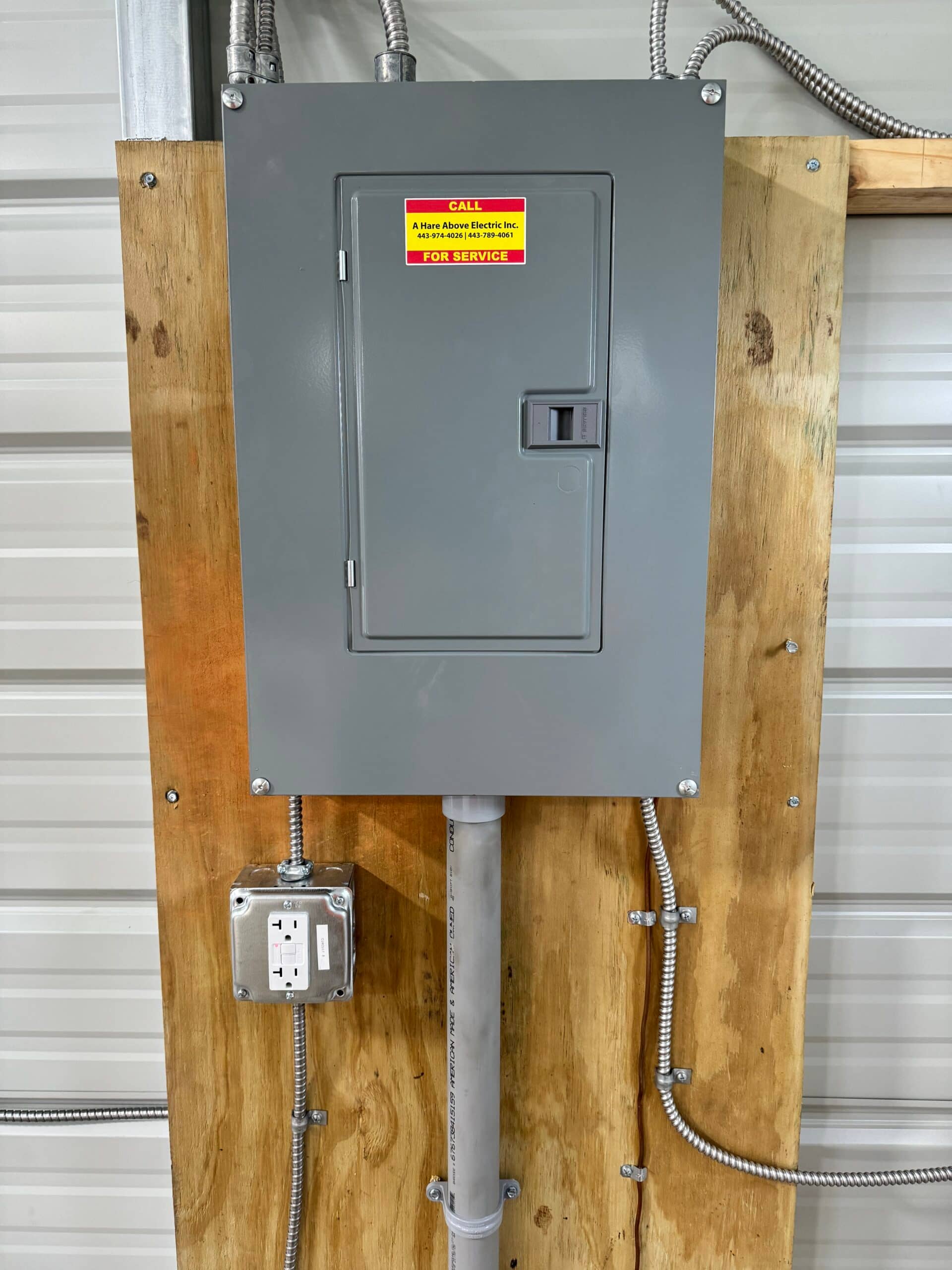 Service/Utility electrical work by A Hare Above Electric